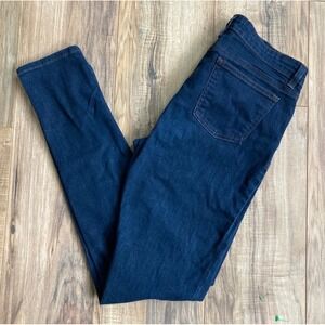 Eileen Fisher Women's Organic Cotton Straight Leg Jeans Dark Blue Wash Size 4